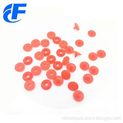 Round shape plastic snap button for raincoat